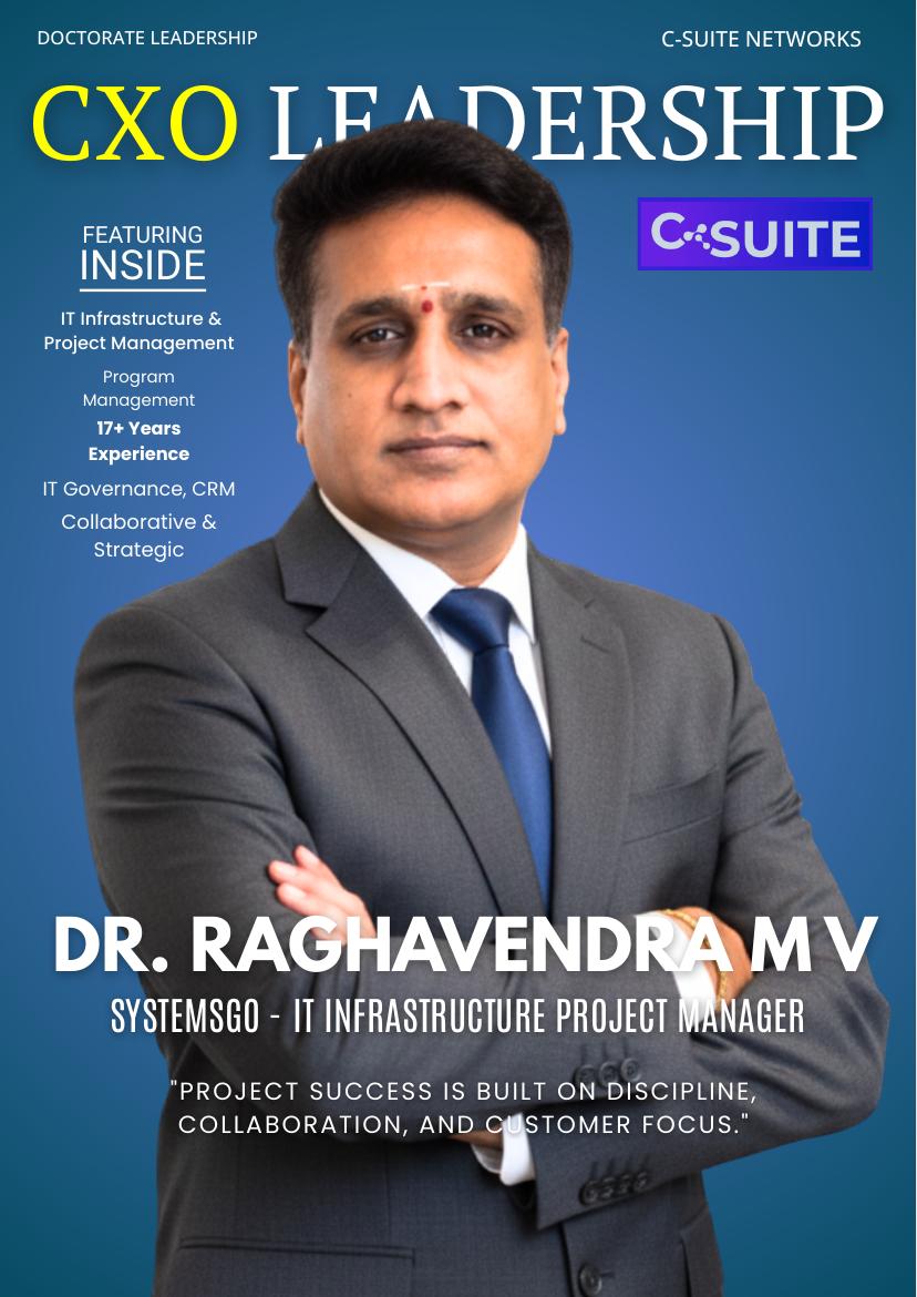 Dr. Raghavendra MV — magazine cover